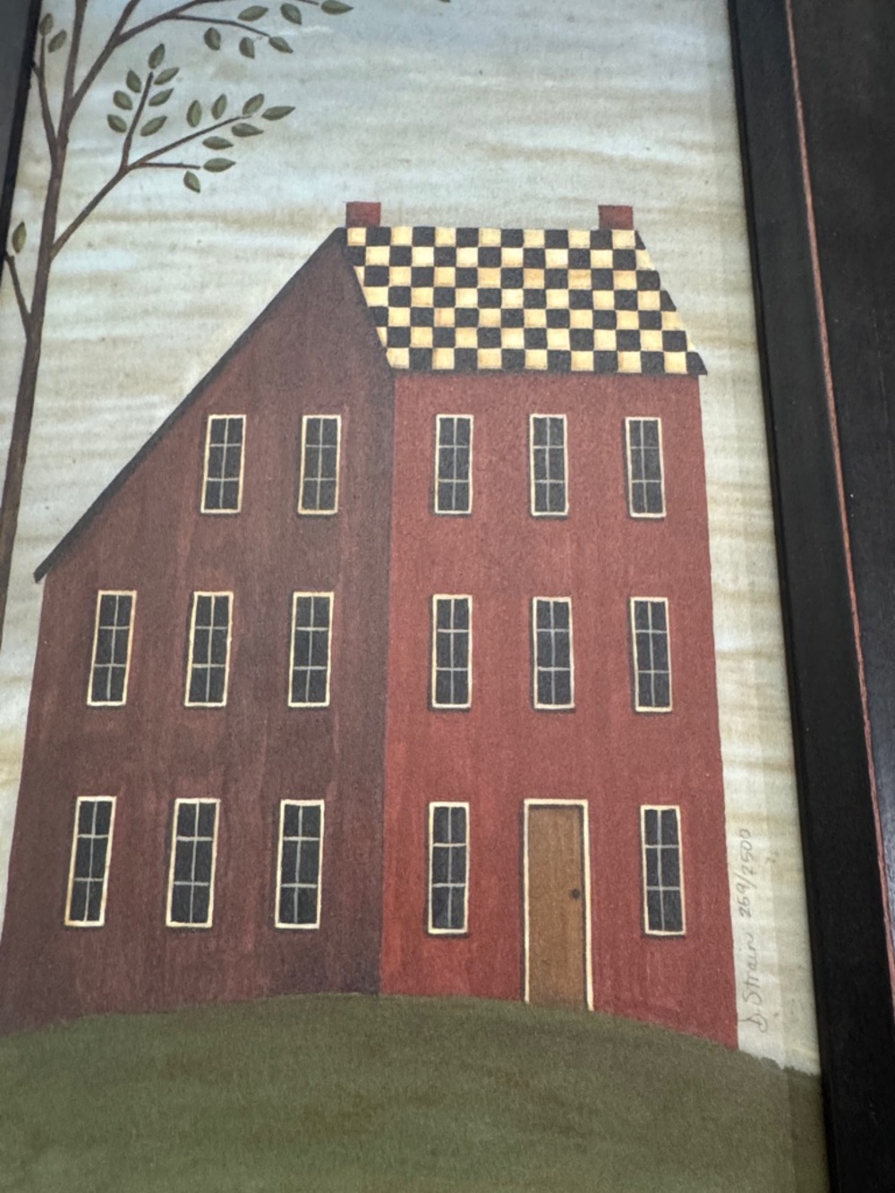 Rustic Farmhouse Wall Art with Sheep and House - Picture 4 of 6